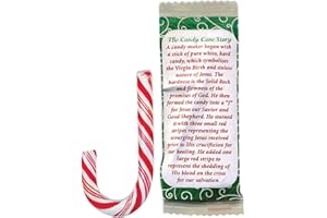 SCRIPTURE CANDY REACHING THE WORLD ONE PIECE AT A TIME! Scripture Candy, Mini Christmas Candy Canes Featuring The Candy Cane Legend, 40 Pieces