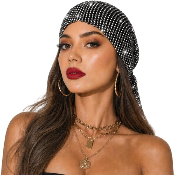 Amazon.com: BABEYOND 1920s Beaded Cap Headpiece Belly Dance  display picture 2