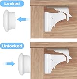 HOTUT Magnetic Cupboard Locks 2 Keys Child Safety No Tools Needed view 4