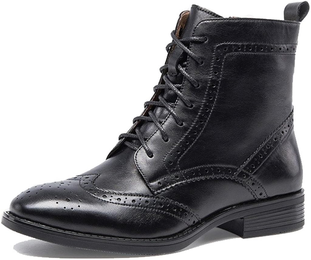 black wingtip boots