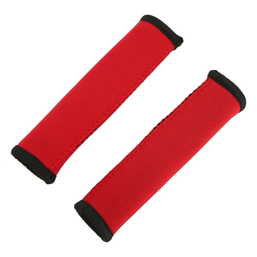 paddle grips,kayak paddles,kayak paddle,kayak paddle grip,kayak paddles 2 piece carbon,Kayak Paddle Grips 15cm 1pair Anti skid Diving Fabric Canoe paddling grips replacement for Efficient Paddling(Red