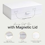 Thepaperbagstore White Extra Large Luxury Magnetic Gift Box 42x32x12cm view 3