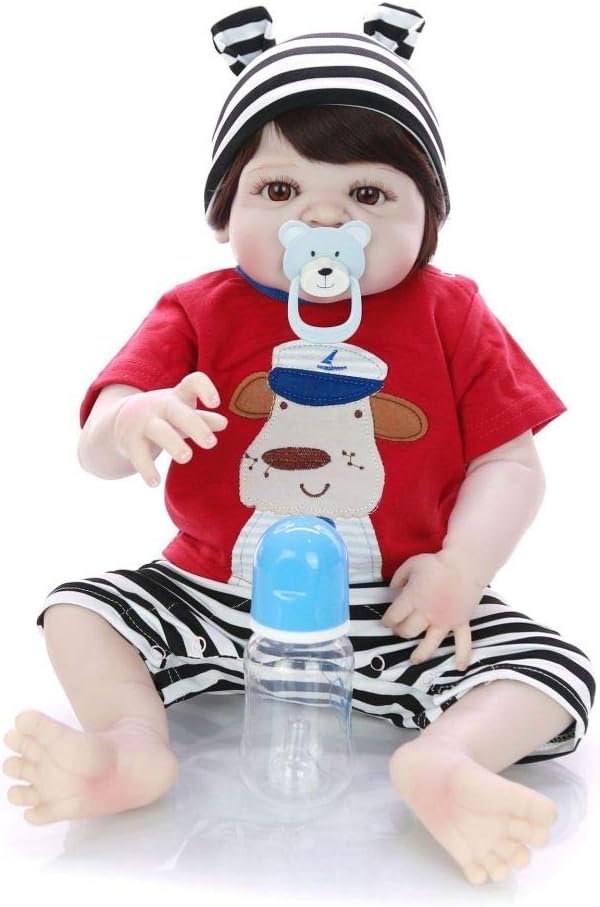 Prezzo WYCD Bambola Rinata Vinile Siliconico Reborn Bambino Bambola 22Pollici 57Centimetri Realistica Magnetica Bocca Giocattolo Ragazza Offerte