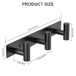 PMMASTO Coat Rack Wall Mounted, 3 "T Shaped Wall