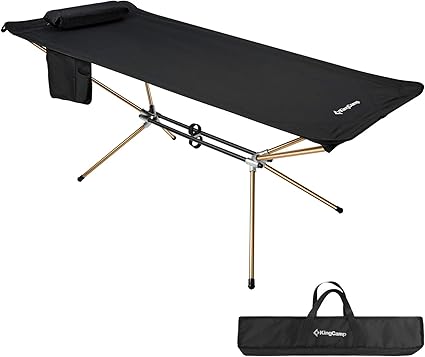 Amazon Co Jp Kingcamp ハンモックベッド 自立式 最新版 Red Dot Design Award 受賞 コット ワイド L 198 W 70 H 70 キャンプ 室内用 超軽量 6 5kg コンパクト オリジナル キャンプ用品 アウトドア スピーディに組立 折りたたみ ホーム キッチン