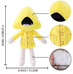 Goulegu Little Nightmares 2 Plush Toy 3pcs, Little