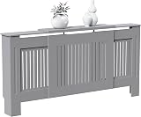 Vida Designs Chelsea Radiator Cover Olive Grey Adjustable H80xW130-194xD16 view 2