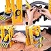 Wheel Track Station Mini Tower Crane Learning Education Zone Construction Site Playset with Diecast Truck Packed In a Tire Shape Travel Case Great for Indoor and Outdoor Activities