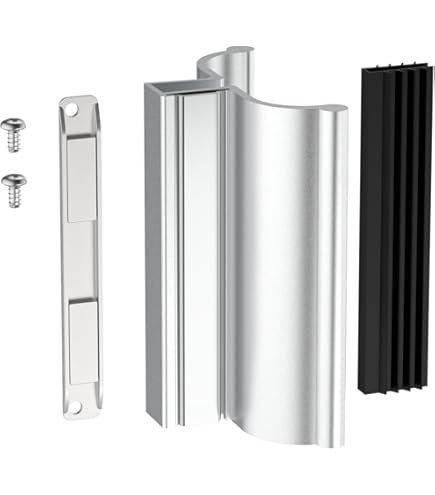 Barre Magnétique En Acier Inoxydable Pour Porte De Douche Pivotante En Verre, Avec Aimant Et Vis