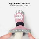 PUPTECK Anti-Slip Dog Socks 2 Pairs Paw Gripper Shoes Small Large view 4