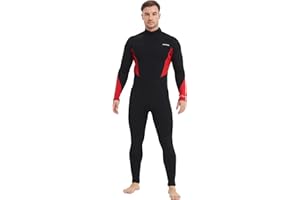 Aunua Wetsuits Men 5mm Fullsuit Superstretch Neoprene GBS Seams Keep Warm Surfing Diving Snorkeling Wetsuit