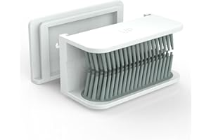 KOVSPO Hair Catcher, Hair Trap for Shower Drain, Reusable Shower Wall Hair Collector, Snare, and Drain Protector, Silicone Hair Grabber for Bathroom Bathtub (White)