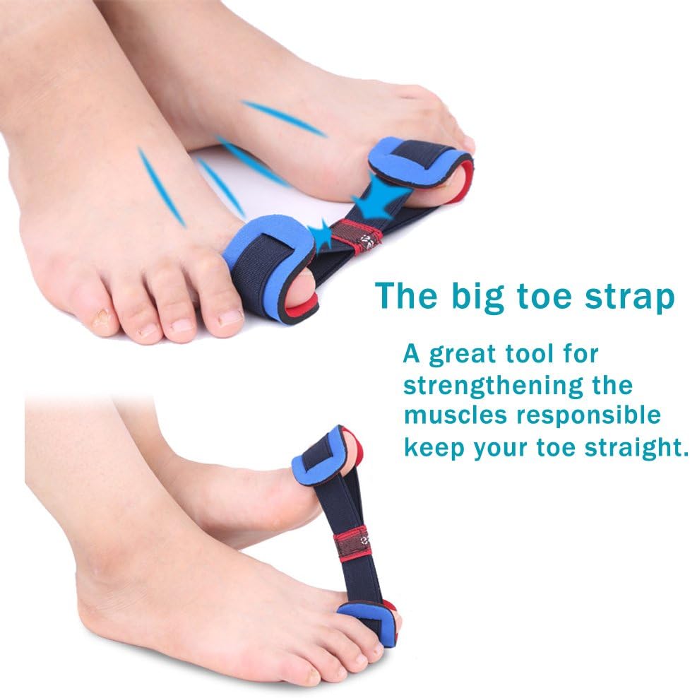 Bunion Corrector & Bunion Relief Protector Sleeves Kit - Treat Pain in Hallux Valgus, Big Toe Joint, Hammer Toe, Toe Separators Spacers Straighteners Splint Aid Surgery Treatment: Health & Personal Care