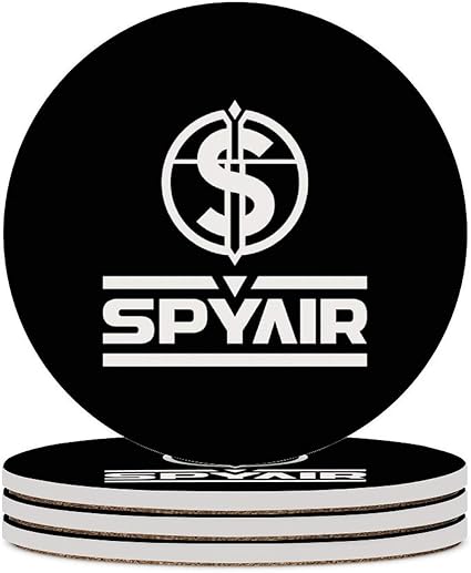 Amazon スパイエアー Spyair ロゴ コースター 珪藻土 コーヒーコースター 滑り止め 断熱 吸水速乾 家庭用 丸型 カップマット おしゃれ 4枚セット コースター オンライン通販