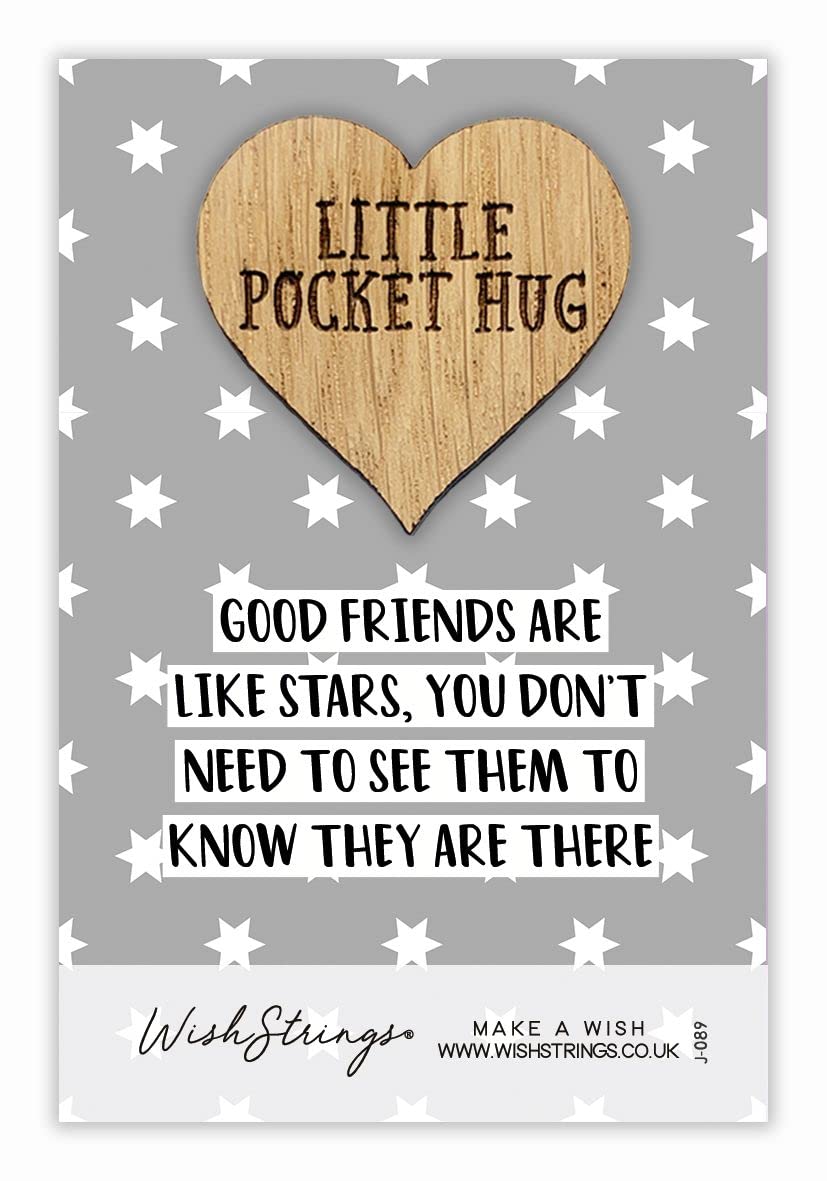 Good Friends are Like Stars Little Pocket Hug Wish Token Keepsake Gift Idea SPH030