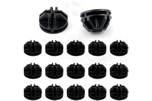 YUECY Metal Wire Cube Connectors for Storage Organizer,Durable Plastic Grid Connectors for Modular Shelving Units and Closet Organization Systems (Black, 30PCS)