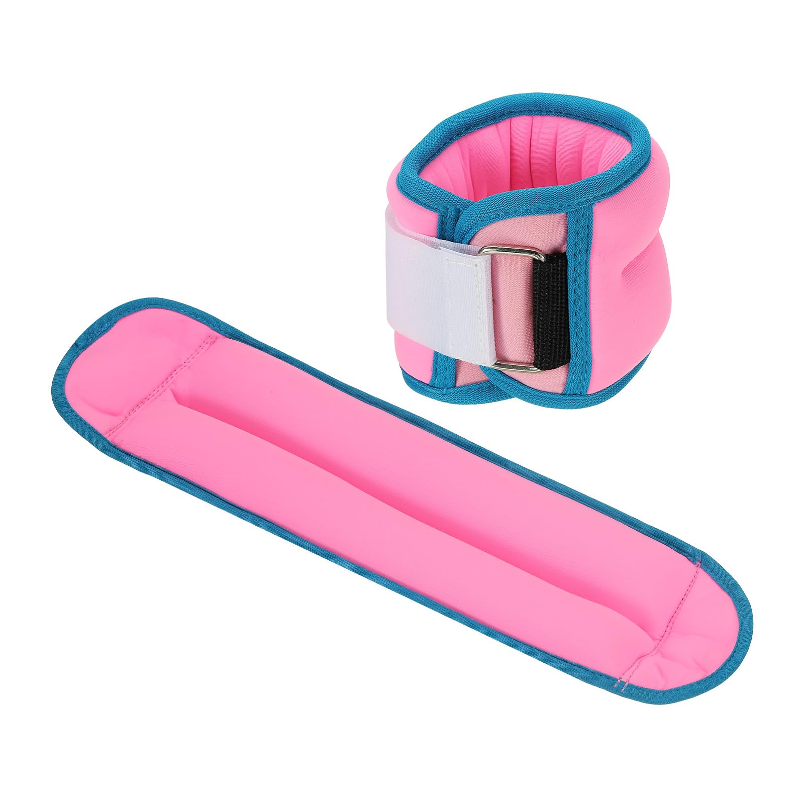 PATIKIL Ankle Weights 1lbs, Wrist Weights Adjustable Leg Weights Sets for Women Men Aerobics Gym Yoga Walking Running, Pink