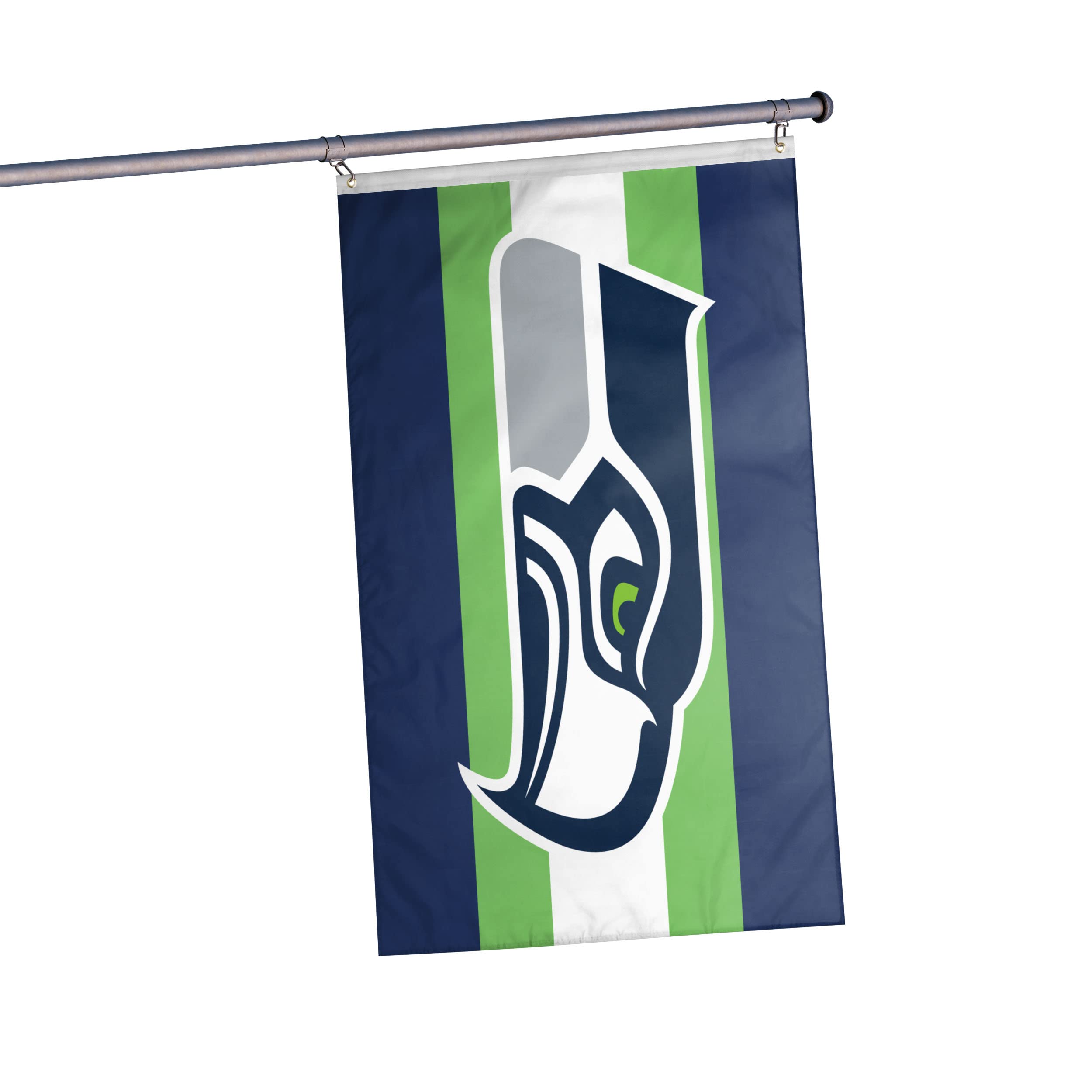 foco NFL Big Logo Team Stripe Horizontal Flag Image
