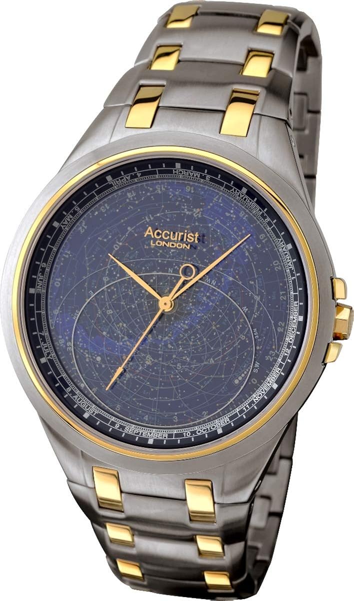 Accurist Celestial Timepiece Men's Quartz Watch with Blue Dial Analogue