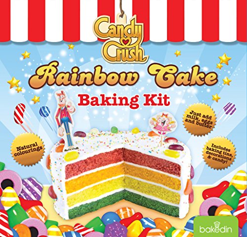BakedIn Candy Crush Rainbow Cake Baking Kit, 1050 g