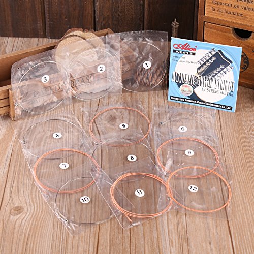 Alice A2012 Stainless Steel Coated Copper Alloy 12-Strings Acoustic Guitar Strings