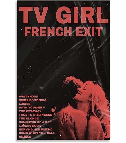 Amazon.com: Tv Girl French Exit Poster Canvas Album Posters Cover