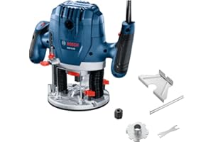 BOSCH GOF13-25 1-3/4 HP Mid-Size Plunge Router - 11,000 to 28,000 RPM, Ergonomic Design, with Detachable Parallel Guide