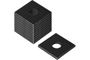MOUNTAIN_ARK 10 Pack 2-1/2" x 2-1/2" Flat Square Washer Plate for 3/4" Bolt, Weld On Steel Base Plate, Thick 5.7 mm