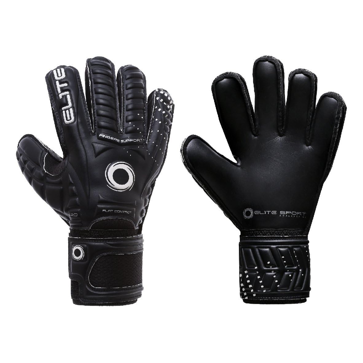 Elite Sports Warrior Black Goalkeeping Gloves
