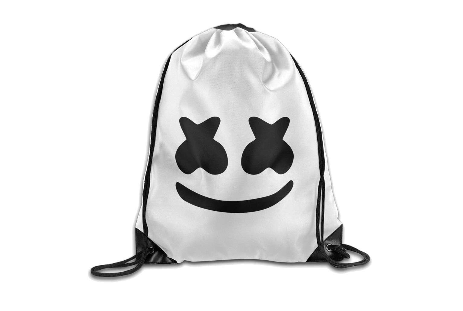 Cool DJ Backpack 13.39" x 16.54" Face Print Drawstring Travel Outdoor Shoulder Bag