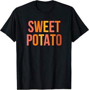 Sweet Potato and Grouchy Potato Thanksgiving Couple Matching T-Shirt