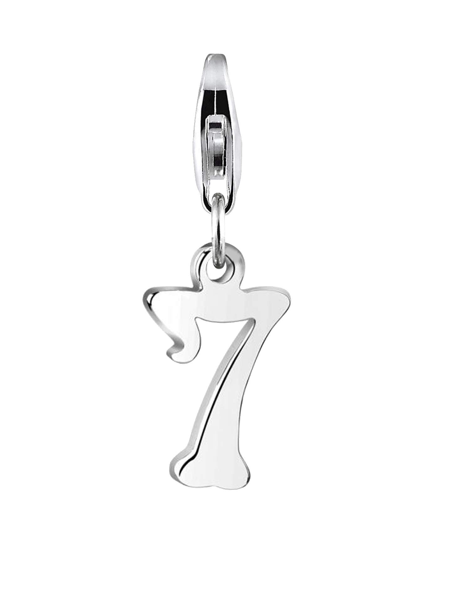 Nenalina Charm Number 7 Pendant, for All Brands of Charm Bracelets and Necklaces, Made of 925 Sterling Silver, 713262-000