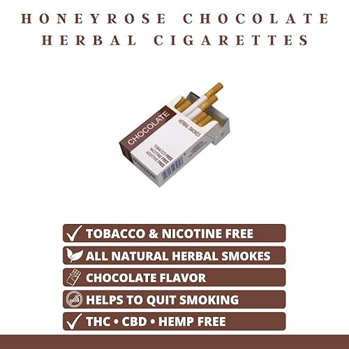Honeyrose BLUE & CHOCOLATE Herbal Cigarette - Tobacco & Nicotine FREE, Prop  Cigarettes, Herbal Smokes, Quit Smoking, All Natural, Made in England in  Saudi Arabia