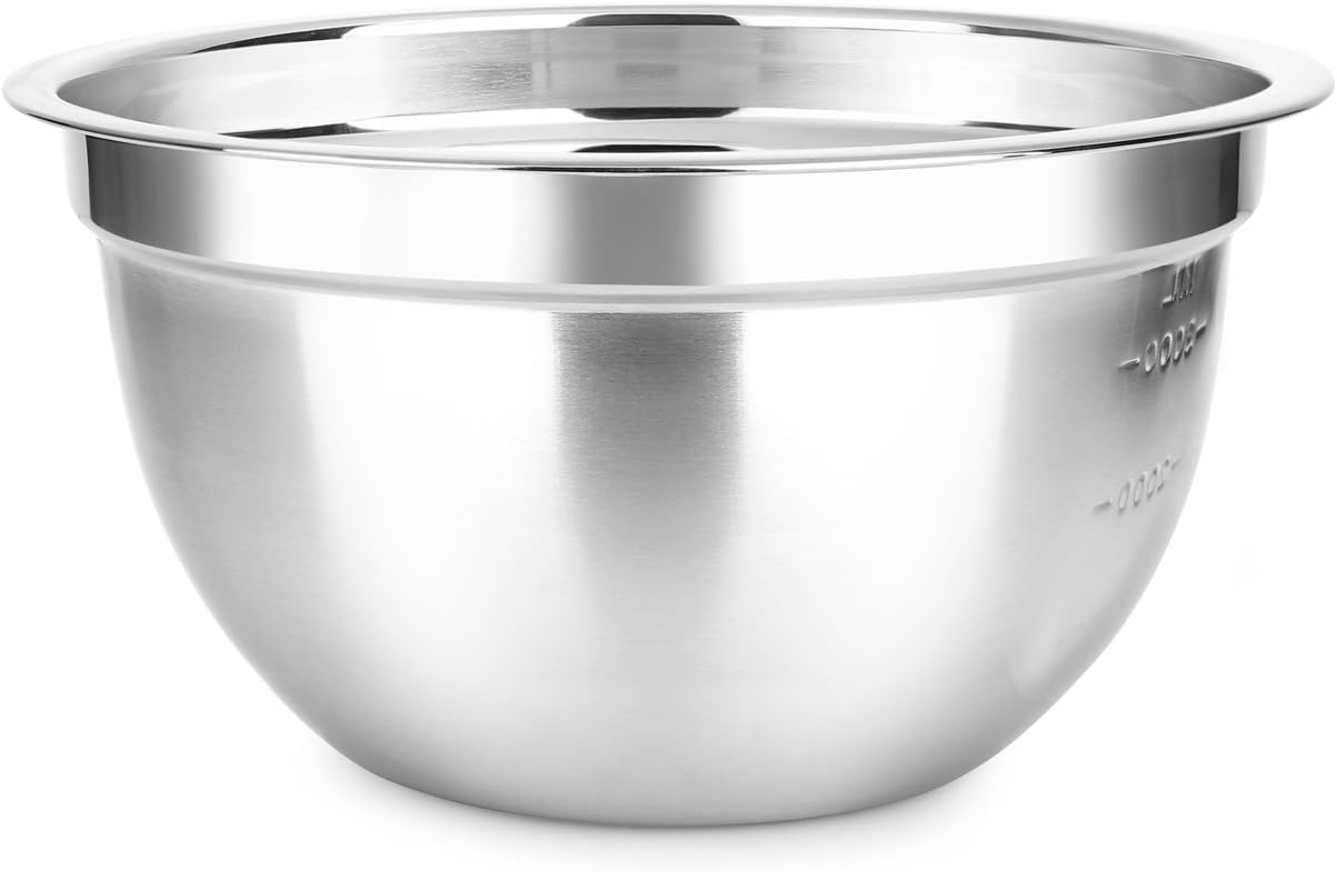 Penguin Home® 3013 Stainless Steel 26cm/3L Mixing Bowl, 3 liters, Mirror Finish