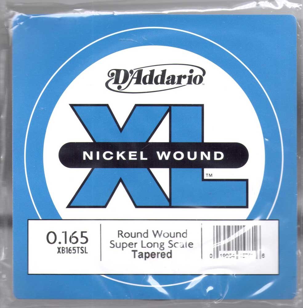 D'Addario XB165TSL Strong Nickel Wound Bass Guitar Single String