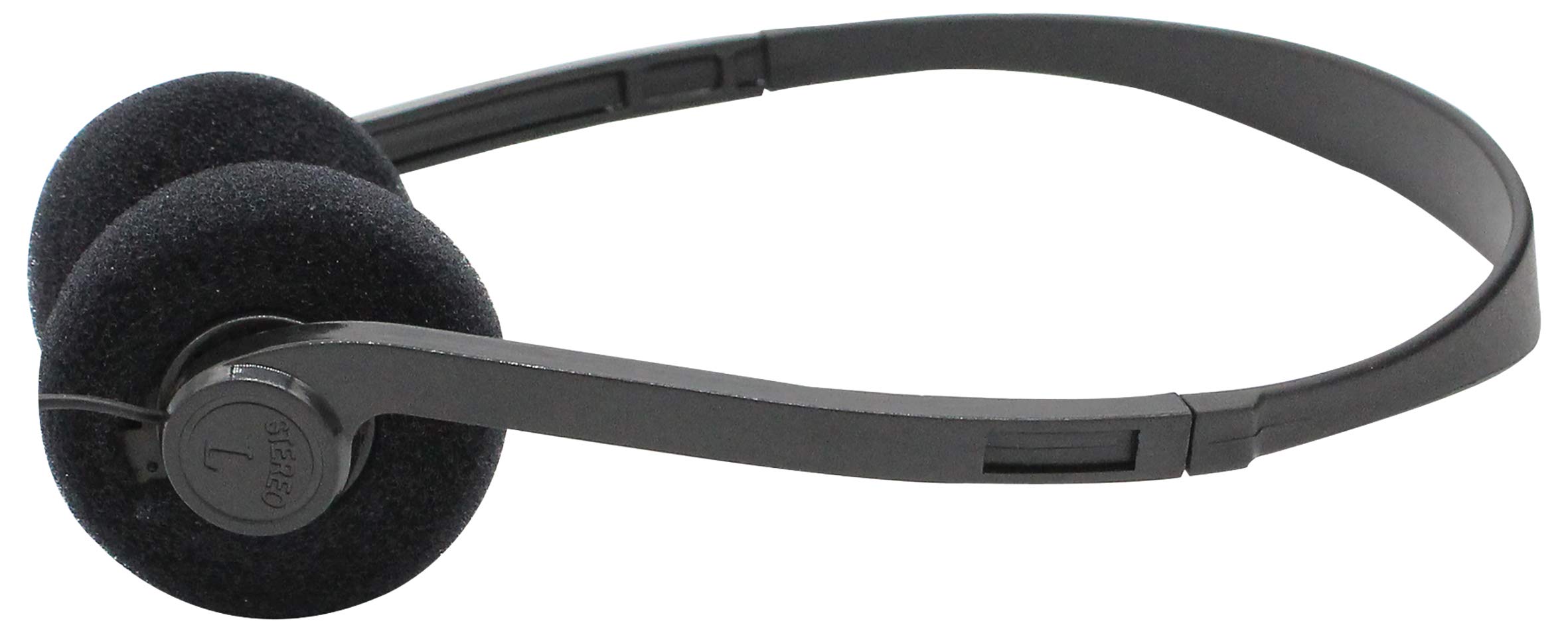 SoundLAB Lightweight Stereo Headphones With Black Pads