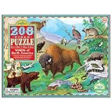 eeBoo Wildlife of North America Puzzle, 208 pieces