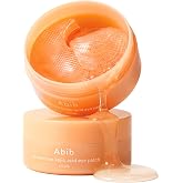 Abib Glutathione Kojic Acid Eye Patches for Radiance Dark Circles &amp; Dark Spots, with Tone-up Jelly, 60 Count, Korean Skin Care