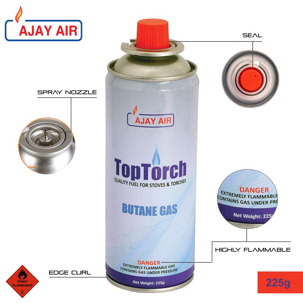 Buy Top Torch® Butane Gas Fuel Canister for Camping/Hiking Lighter