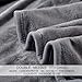 HOZY Soft Blanket King Size Fleece Warm Fuzzy Throw Blankets for The Bed Sofa Lightweight 350GSM Dark Grey 90