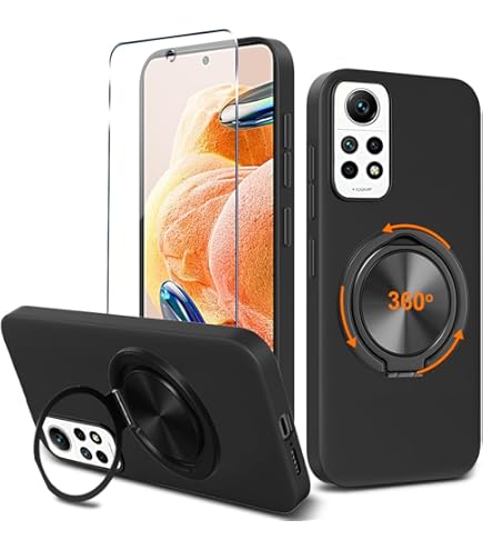 Cover Per Xiaomi Redmi 12 Con 3 Pezzi Pellicola Vetro Temperato, Custodia In Morbida Silicone Liquido, Sottile E Antiurto Con Rivestimento In Microfibra AntiGraffio, Blu