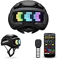 Docgari Bike Helmet with Light - Bike Helmet with DIY LED Screen for Scooter, Bicycle, Skateboard - LED Display Helmet with Customizable Patterns - Bicycle Helmet Light for Adult Men and Women