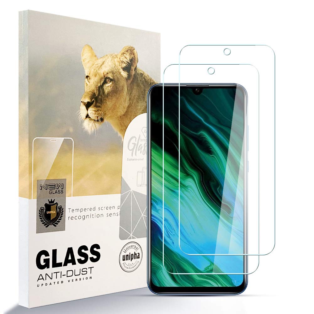 Asoway Screen Protector for Huawei honor 20e [2 Pack] HD Tempered Glass Film Anti-fingerprint Bubble Free Easy to Install, 9H Hardness Glass Protector forHuawei honor 20e