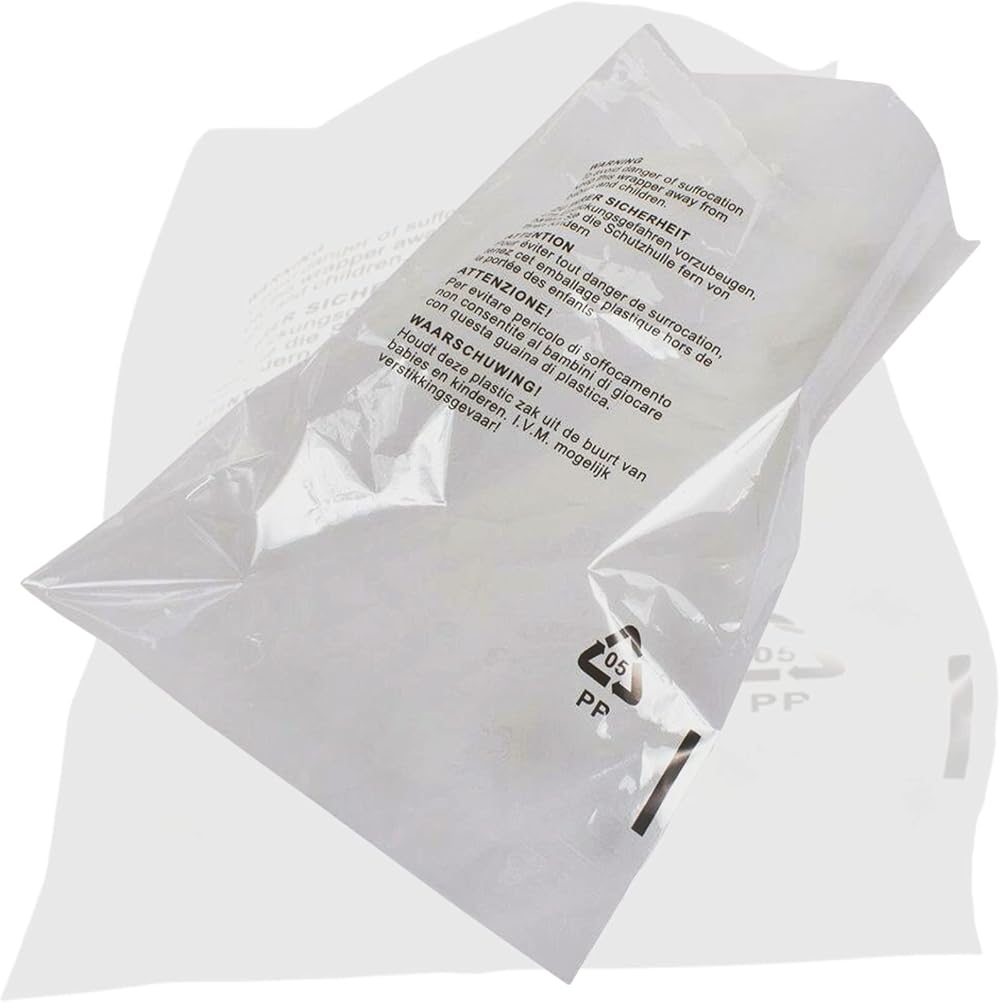 Capra Falconeri 100x 6.5x9" Clear Cellophane Bags Self Seal Poly Garment