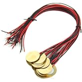 12Pcs 27mm Piezo Discs with Leads Mic Drum Trigger Acoustic Pickup | 27mm piezo element discs, Guitar Drum Triggers, for Acoustic Instrument, CBG, drum triggers, and DIY instruments.