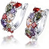 Cubic Zirconia Hoop Earrings Dangle Earrings Hypoallergenic Jewelry for Women Fashion Accessories Gifts