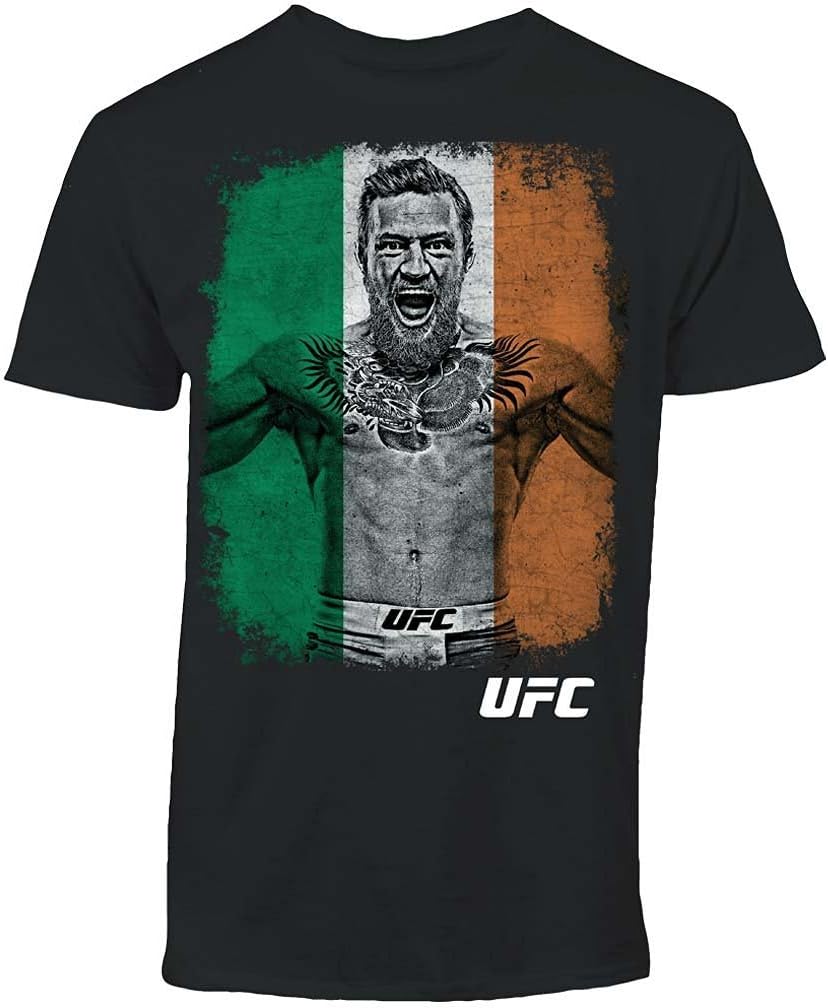 Men's Conor McGregor Flag Tee Shirt Black