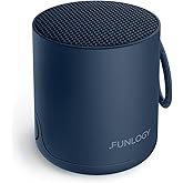 FUNLOGY Portable Mini2 Bluetooth Speaker, Wireless Portable Speaker with Deep Bass, IPX7 Waterproof, TWS Stereo Pairing, Built-in Mic, Small Speaker for Shower, Outdoor, Travel, Blue