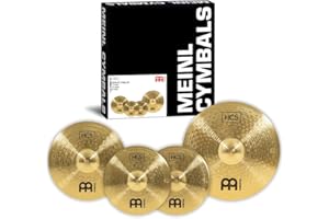 Meinl Cymbals HCS141620 HCS Cymbal Box Set Pack with 14-Inch Hi Hat Pair, 16-Inch Crash, 20-Inch Ride (VIDEO)