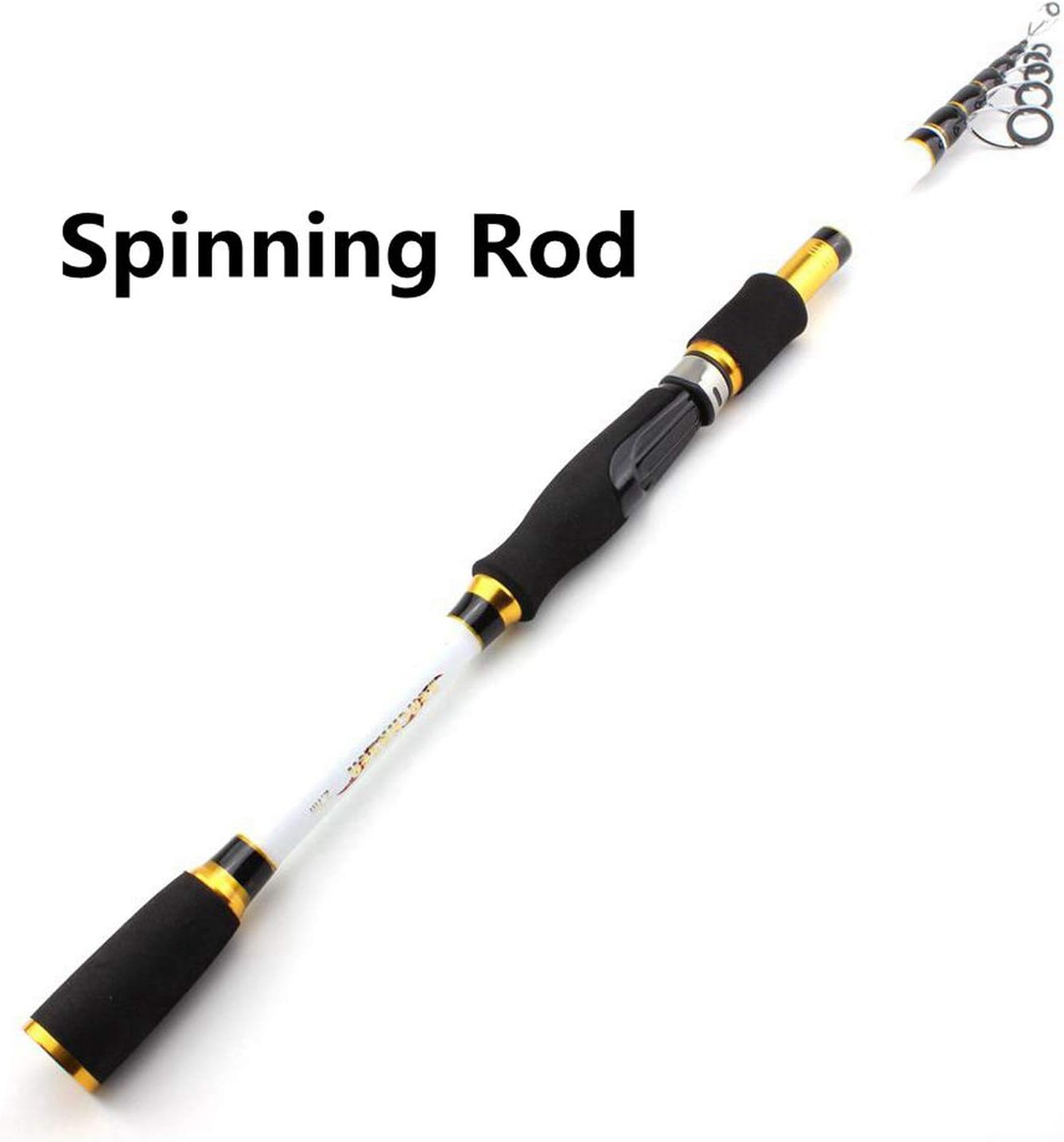 Small Lake 1.8M 2.1M 2.4M 2.7M Carbon Lure Rod Spinning Casting Fishing Rod Travel Telescopic Fishing Tackle Lure Weight 7 28G M Power